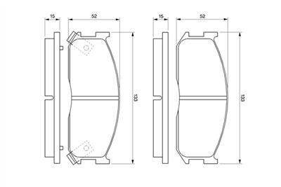 BOSCH 0 986 460 020 Číslo výrobce: BP490. EAN: 3165143662212.