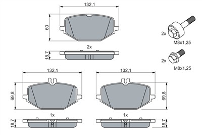BOSCH 0 986 460 023 Číslo výrobce: BP2736. EAN: 4047026586138.