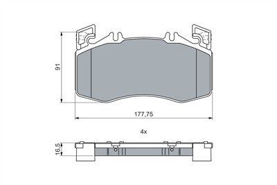 BOSCH 0 986 460 024 Číslo výrobce: BP2737. EAN: 4047026586145.
