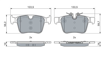 BOSCH 0 986 460 034 Číslo výrobce: BP2747. EAN: 4047026586459.