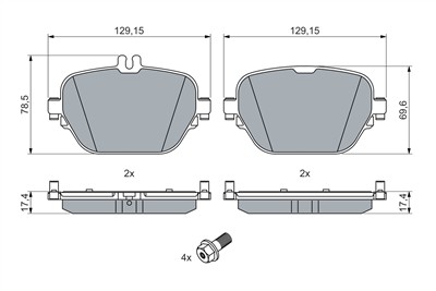 BOSCH 0 986 460 039 Číslo výrobce: BP2752. EAN: 4047026586183.