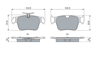 BOSCH 0 986 460 074 Číslo výrobce: BP2785. EAN: 4047026586329.