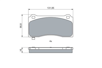 BOSCH 0 986 460 084 Číslo výrobce: BP2794. EAN: 4047026586381.