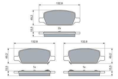 BOSCH 0 986 460 086 Číslo výrobce: BP2796. EAN: 4047026586404.