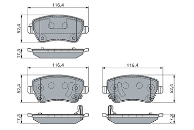 BOSCH 0 986 460 123 Číslo výrobce: BP2825. EAN: 4047026788112.