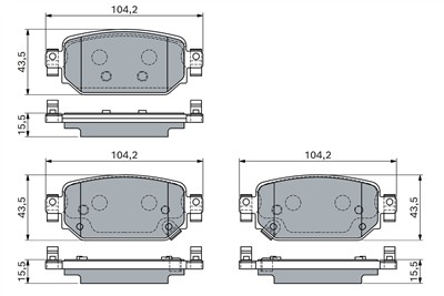 BOSCH 0 986 460 135 Číslo výrobce: BP2836. EAN: 4047026788228.