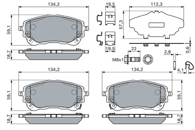 BOSCH 0 986 460 149 Číslo výrobce: BP2847. EAN: 4047026788341.