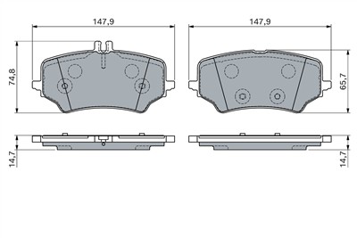 BOSCH 0 986 460 167 Číslo výrobce: BP2865.