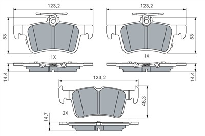 BOSCH 0 986 460 179 Číslo výrobce: BP2877.
