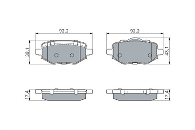 BOSCH 0 986 460 183 Číslo výrobce: BP2881. EAN: 4047026848670.