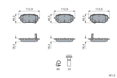 BOSCH 0 986 460 187 Číslo výrobce: BP2885.