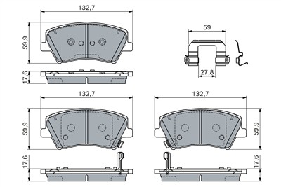 BOSCH 0 986 460 189 Číslo výrobce: BP2887.