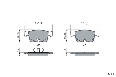 BOSCH 0 986 460 191 Číslo výrobce: BP2889.