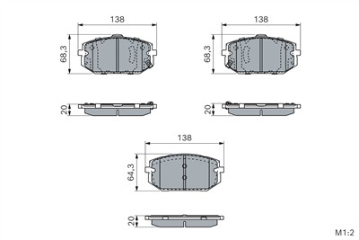 BOSCH 0 986 460 192 Číslo výrobce: BP2890. EAN: 4047026883091.