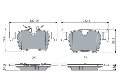 BOSCH 0 986 460 217 Číslo výrobce: BP2915. EAN: 4047026848847.