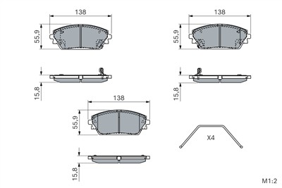 BOSCH 0 986 460 232 Číslo výrobce: BP2930.
