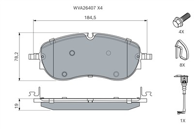 BOSCH 0 986 460 281 Číslo výrobce: BP2979.