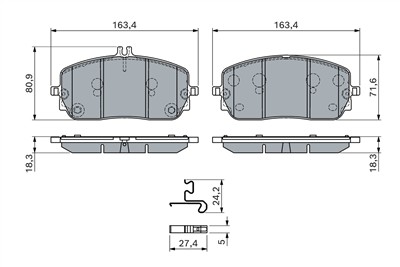BOSCH 0 986 460 282 Číslo výrobce: BP2980. EAN: 4047026852851.