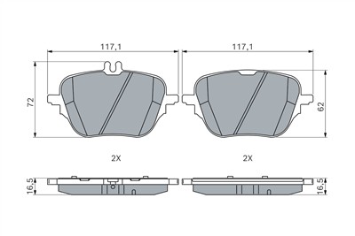 BOSCH 0 986 460 293 Číslo výrobce: BP2991.