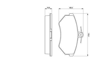 BOSCH 0 986 460 944 Číslo výrobce: BP514. EAN: 3165141096262.
