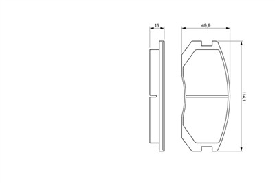 BOSCH 0 986 460 980 Číslo výrobce: BP549. EAN: 3165143659755.