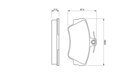 BOSCH 0 986 460 989 Číslo výrobce: BP557. EAN: 3165143659809.