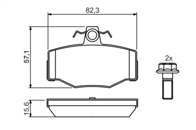 BOSCH 0 986 460 993 Číslo výrobce: BP560. EAN: 3165143659328.