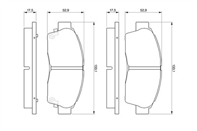 BOSCH 0 986 461 123 Číslo výrobce: BP574. EAN: 3165143662380.