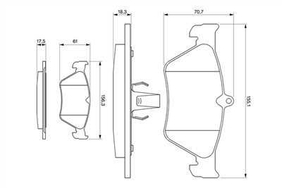 BOSCH 0 986 461 129 Číslo výrobce: BP580. EAN: 3165143071816.