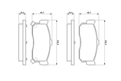BOSCH 0 986 461 144 Číslo výrobce: BP593. EAN: 3165143659762.