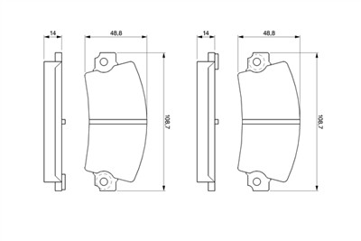 BOSCH 0 986 463 490 Číslo výrobce: BP638. EAN: 3165141803303.