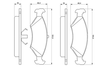 BOSCH 0 986 466 402 Číslo výrobce: BP684. EAN: 3165141022643.