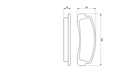 BOSCH 0 986 466 601 Číslo výrobce: BP688. EAN: 3165141969917.