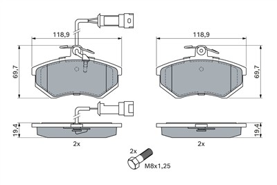 BOSCH 0 986 466 693 Číslo výrobce: BP690. EAN: 3165143103906.