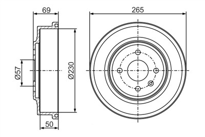 BOSCH 0 986 477 277 Číslo výrobce: DB347. EAN: 4047025865395.