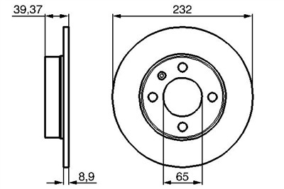 BOSCH 0 986 479 C67 Číslo výrobce: BD2206. EAN: 4047025482783.