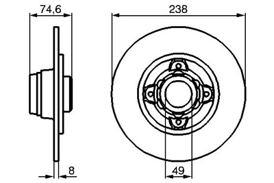 BOSCH 0 986 478 557 Číslo výrobce: BD479. EAN: 4047024491595.