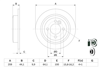 BOSCH 0 986 478 601 Číslo výrobce: BD520. EAN: 4047024093324.