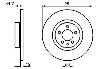 BOSCH 0 986 478 668 Číslo výrobce: BD584. EAN: 4047024094888.
