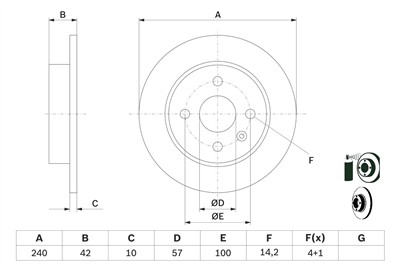 BOSCH 0 986 478 882 Číslo výrobce: BD781. EAN: 3165143118191.