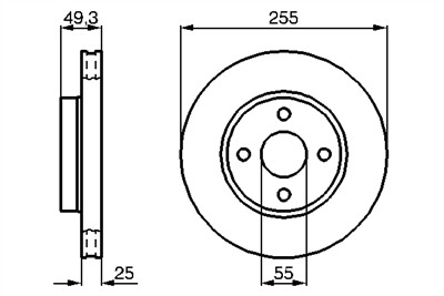 BOSCH 0 986 479 084 Číslo výrobce: BD1019. EAN: 4047024235366.