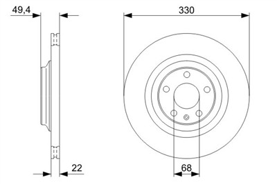 BOSCH 0 986 479 299 Číslo výrobce: BD1162. EAN: 4047024233706.