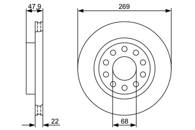 BOSCH 0 986 479 366 Číslo výrobce: BD1241. EAN: 4047024309456.