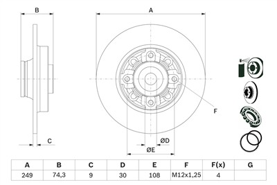 BOSCH 0 986 479 400 Číslo výrobce: BD1292. EAN: 4047024400047.