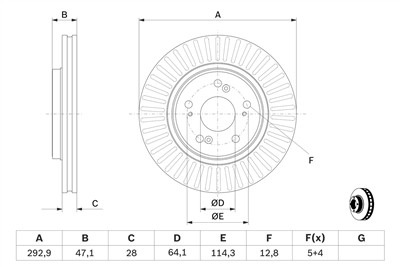 BOSCH 0 986 479 456 Číslo výrobce: BD1322. EAN: 4047024400535.