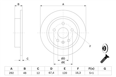 BOSCH 0 986 479 C73 Číslo výrobce: BD2212. EAN: 4047025482653.