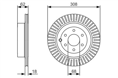 BOSCH 0 986 479 533 Číslo výrobce: BD1663. EAN: 4047025167741.