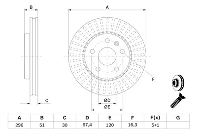 BOSCH 0 986 479 543 Číslo výrobce: BD1388. EAN: 4047024615304.