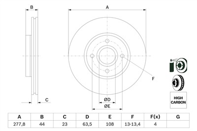BOSCH 0 986 479 659 Číslo výrobce: BD1676. EAN: 4047025167888.