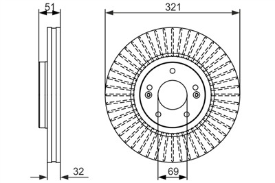BOSCH 0 986 479 692 Číslo výrobce: BD1527. EAN: 4047024749917.